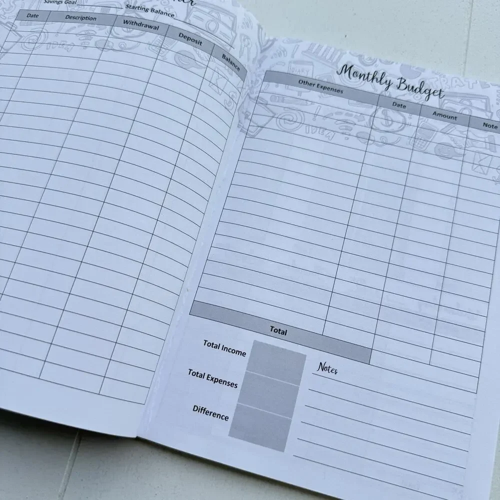 Unbranded budget planner